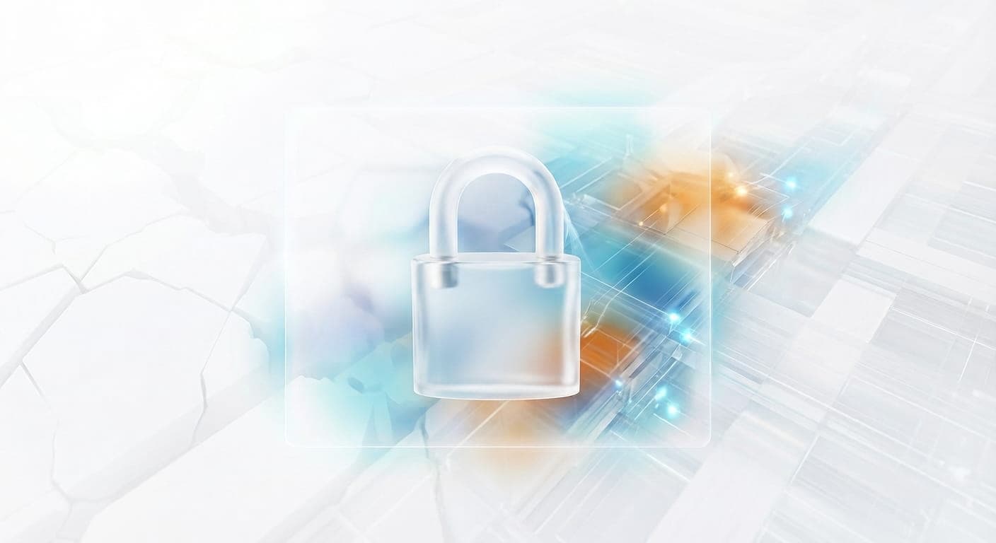 A padlock over a data network — how Ehmiat protects the data entrusted to it