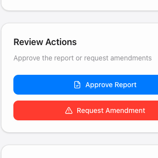 The report approval queue in eCare Lab